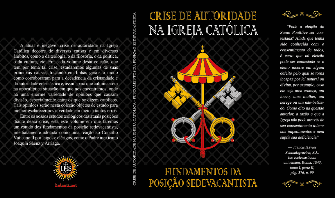Capa do livreto Fundamentos da Posição Sedevacantista